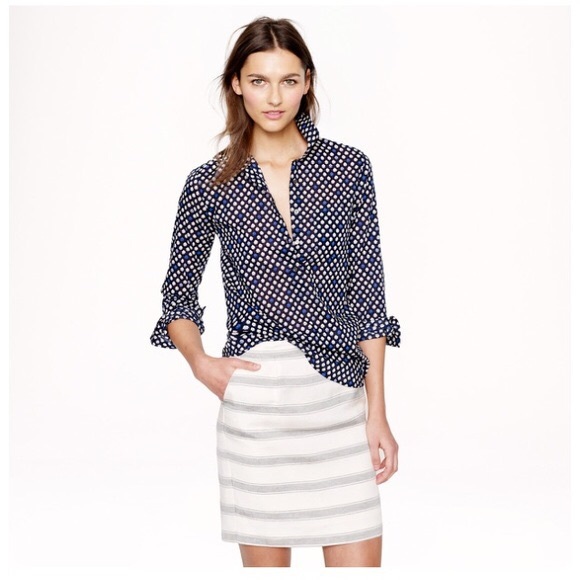 J. Crew Tops - EUC J Crew popover light weight long-sleeve, 2